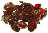 image for ring Rough Kingdom red antique brass