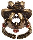 image for ring Rough Kingdom red antique brass