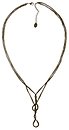 image for necklace (long) Eye of the Cobra Brass antique brass (2 lines twisted, chain neckline)