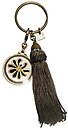 image for charm Yoga white antique brass (hang-in coloured designed round-shape element & coloured tassel together)
