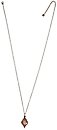 image for necklace pendant (long) Yoga coralline/lila antique brass (coloured designed drop-element on chain neckline)