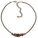 image for necklace Beduin orange antique silver/antique brass