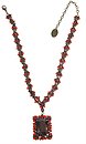 image for necklace Cathedral red antique brass