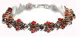 image for bracelet Cathedral red antique brass