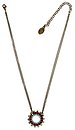 image for necklace Africanica multi antique brass (small round element with stones on 2 lines 42 cm chain neckline)
