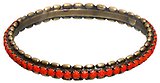 image for bracelet bangle Africanica orange antique brass (1 row PP 24: op. orange with rice chain)