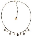 image for necklace Pearl 'n' Flowers white antique brass