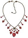 image for necklace Valentine red brass