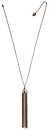 image for necklace-Y The Alchemist white Very Light Antique Silver (raven-claw-metal with ball, crystal metallic lt.gold stones & hang-in several chain; chain neckline)