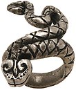 image for ring The Alchemist white Very Light Antique Silver (snake)