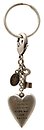 image for charm The Alchemist white Very Light Antique Silver (hang-in big heart, key & frog emblem together)