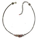 image for necklace Beduin coralline/orange antique silver/antique brass
