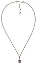 image for necklace pendant Rivoli white crystal antique silver (18 mm crystal on a long chain neckline)