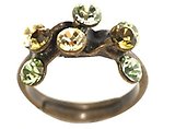 image for ring Magic Fireball green antique brass (small)