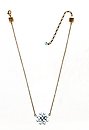 image for necklace pendant Magic Fireball light blue antique brass