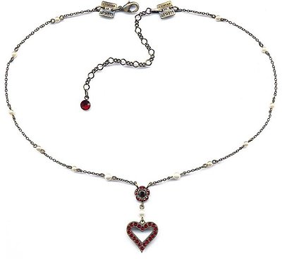 image for necklace Flora de Amor red   small heart