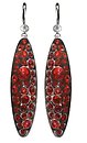 image for earring dangling Back To The Future red siam antique silver (big - 58mm)