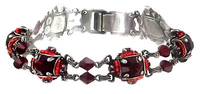 image for bracelet Byzantine red   