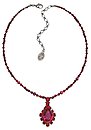 image for necklace pendant Byzantine red antique silver
