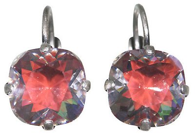image for earring eurowire Pirates in Paris multi   crystal in red coloured square stone
